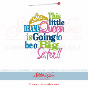 6268 Sayings This Little Drama Queen 5x7