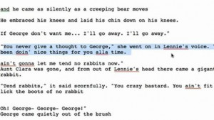 of mice and men lennie key quotes section 2 gcse english