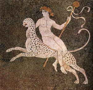Dionysos. Mosaico de seixos. Pella.