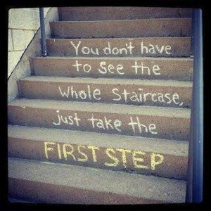 One step at a time...
