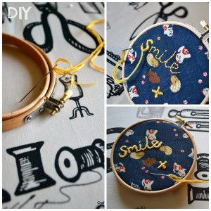 diy wall quote embroidery hoop Quotes About Someone Making You Smile