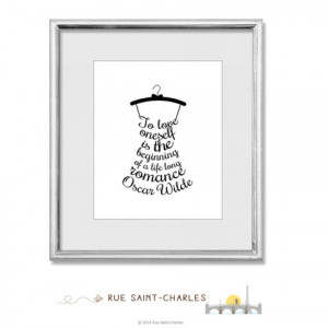Wilde quote, printable art, motivational quote, positive affirmation ...