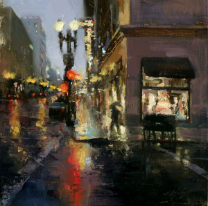 Rainy Day in Downtown by Hsin-Yao Tseng