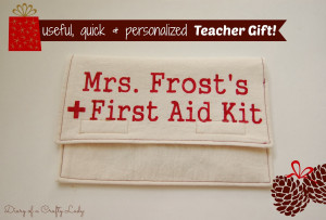 Personalized Teacher Gift: First Aid Kit