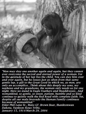 Dakota wisdom about women