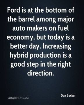 Ford is at the bottom of the barrel among major auto makers on fuel ...