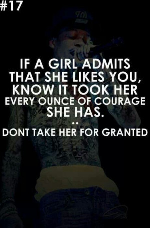 Don't take her for granted
