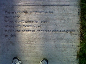 Poetic Quotes About Life And Death: Everyday Poems For City Sidewalk ...