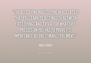 Quotes About Lying in Bed