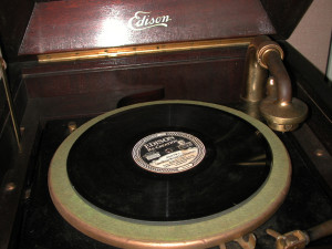 Thomas Edison Phonograph Oak