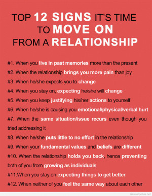 Quotes About Moving On And Letting Go Of The Past Hd Top Signs Its ...