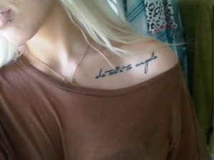 ... collar bone also have more tattoo designs to choose like quotes tattoo