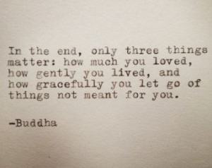 Buddha Quote Typed on Typewriter