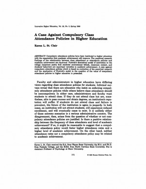 should attendance be mandatory in college