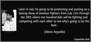 going to be promoting and putting on a boxing show of amateur fighters ...