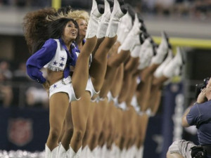 Dallas Cowboys cheerleaders perform before the NFL preseason game ...
