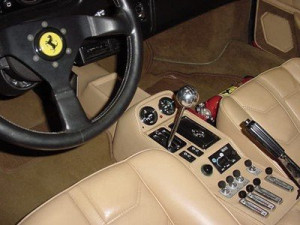 Stick shift in Ferrari, oh my goodness