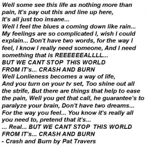 Crash And Burn Pat Travers...