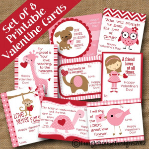 DIY PRINTABLE Christian Bible verse Valentine's Day cards. These are ...