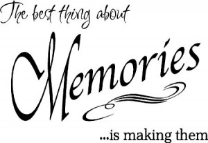 Amazon.com - Quote It! - The Best Thing Memories Wall Quote ...