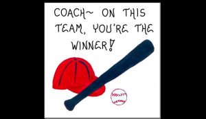 Magnet - Baseball Coach - Sports Team leader, thank you gift, Quote ...
