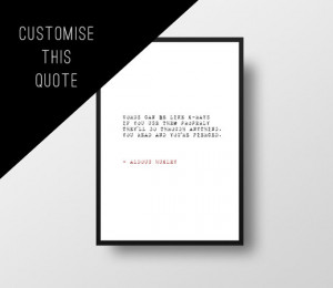 Custom Quote Poster, Typewriter Style, Custom, Personalised Print ...