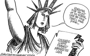 Statue of Liberty Political Cartoon