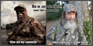 Duck Dynasty” characters Godwin and Mountain Man will be there