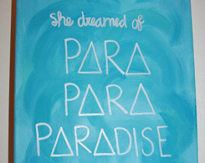 Paradise Quote Canvas - Coldpay Son g Tri Delta Sorority Canvas ...