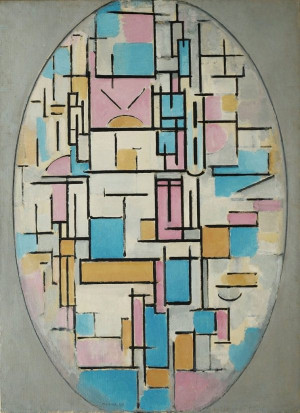Oval Composition, 1913-14 by Piet Mondrian