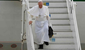 ... pope struck a conciliatory tone about gay Catholics. He also explained