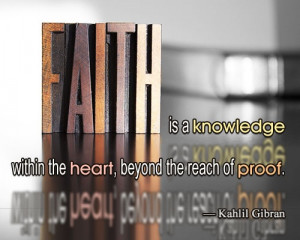 kahlil gibran quote on faith
