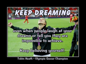 Soccer Poster Tobin Heath Olympic Champion Photo Quote Wall Art Print ...