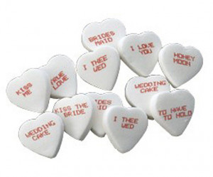 Wedding Conversation Hearts