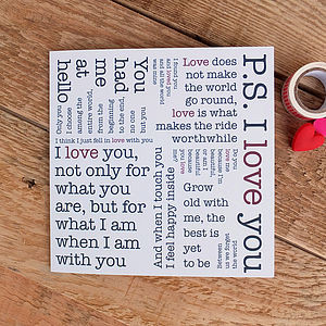 Whole Lotta Love Card; Love Quotes