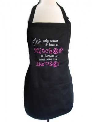 Cute Apron Sayings Funny apron - personalized for