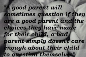 Good parent vs bad parent...so true