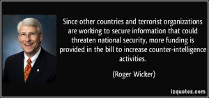 More Roger Wicker Quotes