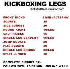 Kickboxing Exercises