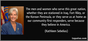 More Kathleen Sebelius Quotes