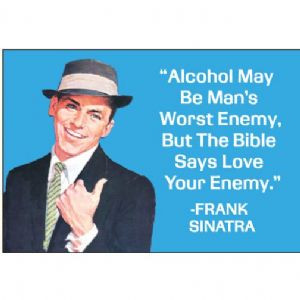 Alcohol May Be Mans Worst Enemy.... funny fridge magnet (ep)