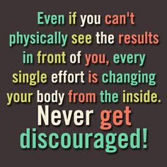 ... NEVER GET DISCOURAGED! #Fitspiration #FitnessMotivation #KeepPushing