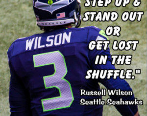 Russell Wilson Poster Seattle Seaha wks Photo Quote Fan Wall Art Print ...