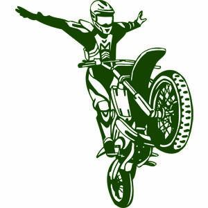 Motocross Stunt Rider Mid Air