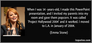 When I was 14 -years-old, I made this PowerPoint presentation, and I ...