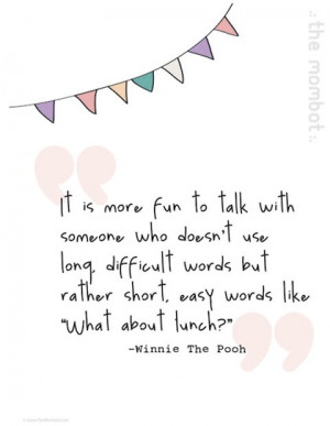what about lunch winnie the pooh picture quote