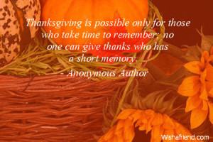 thanksgiving-Thanksgiving is possible only for those who take time to ...