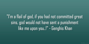 AM the Punishment of God Genghis Khan