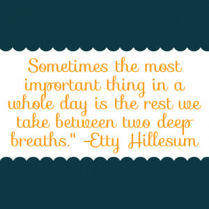 Etty Hillesum Quote