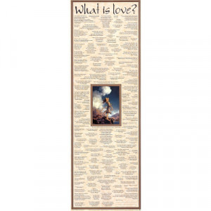 Title: What is Love? Quotes Door Art Print Poster